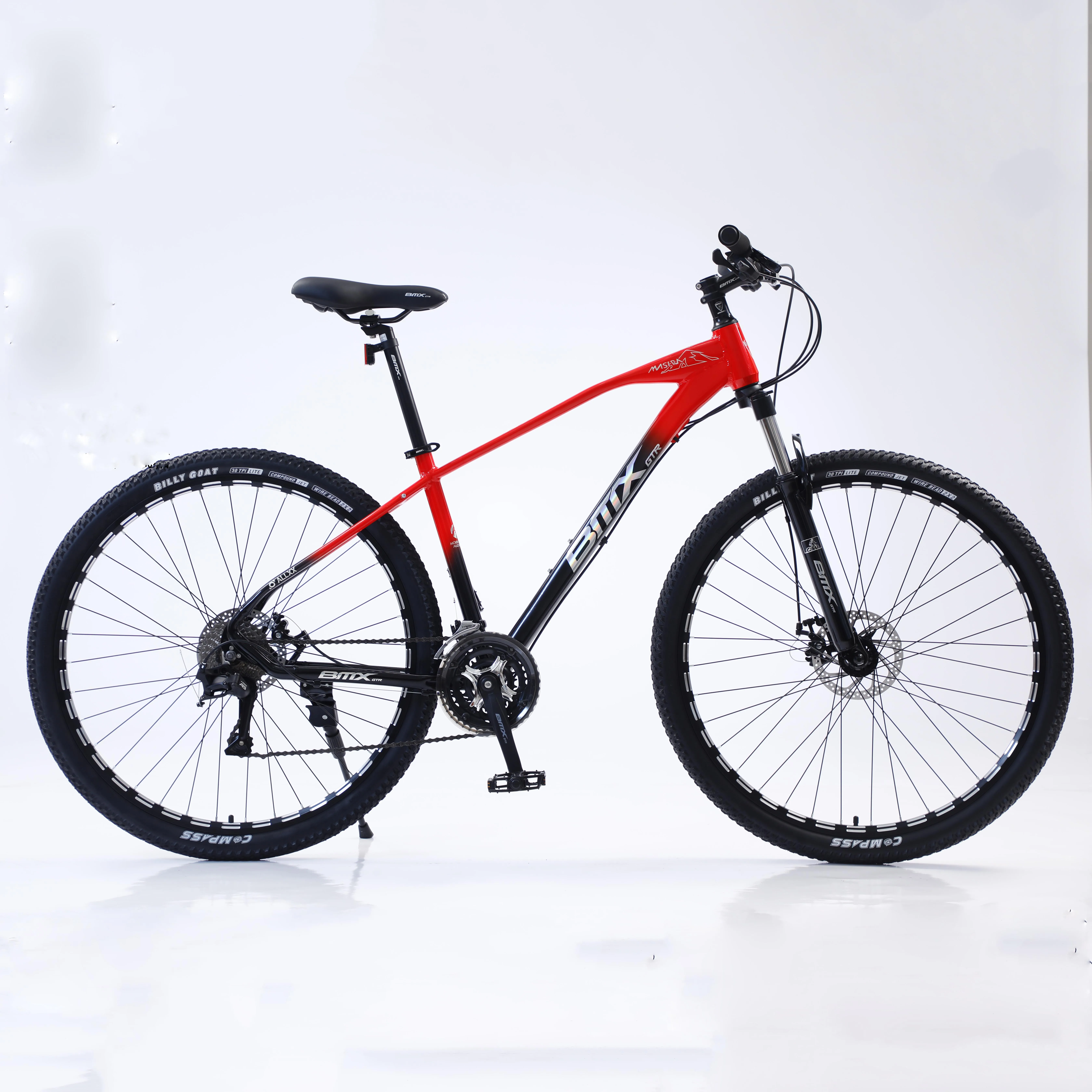 27.5 дюймдік алLOY жылқы MTB, ретрो қарағыз тірекпен және lockout вилкасы бар