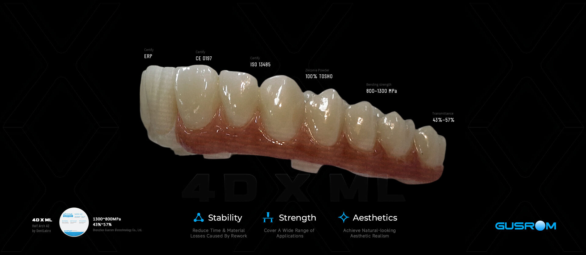 Dental Zirconia Block Full arch 