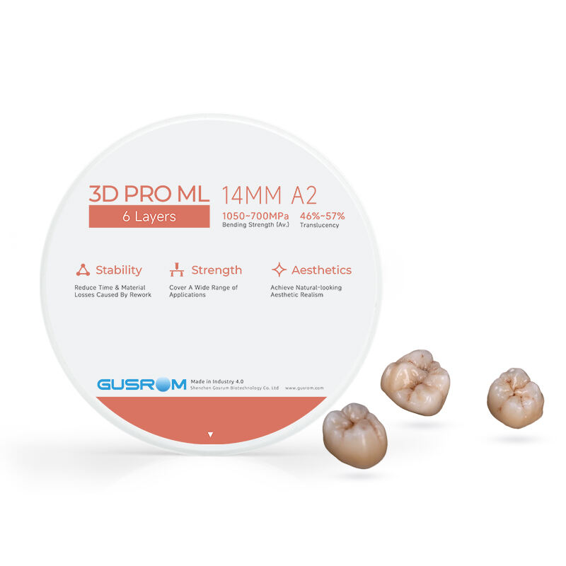 Gusrom 3D PRO ML Aesthetic Zirconia Disc-for Natural Zirconia Teeth
