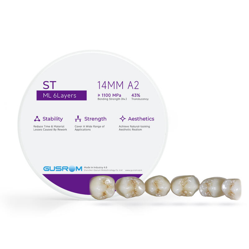 Gusrom ST ML Zirconia Blocks-Designed for Posterior Restorations