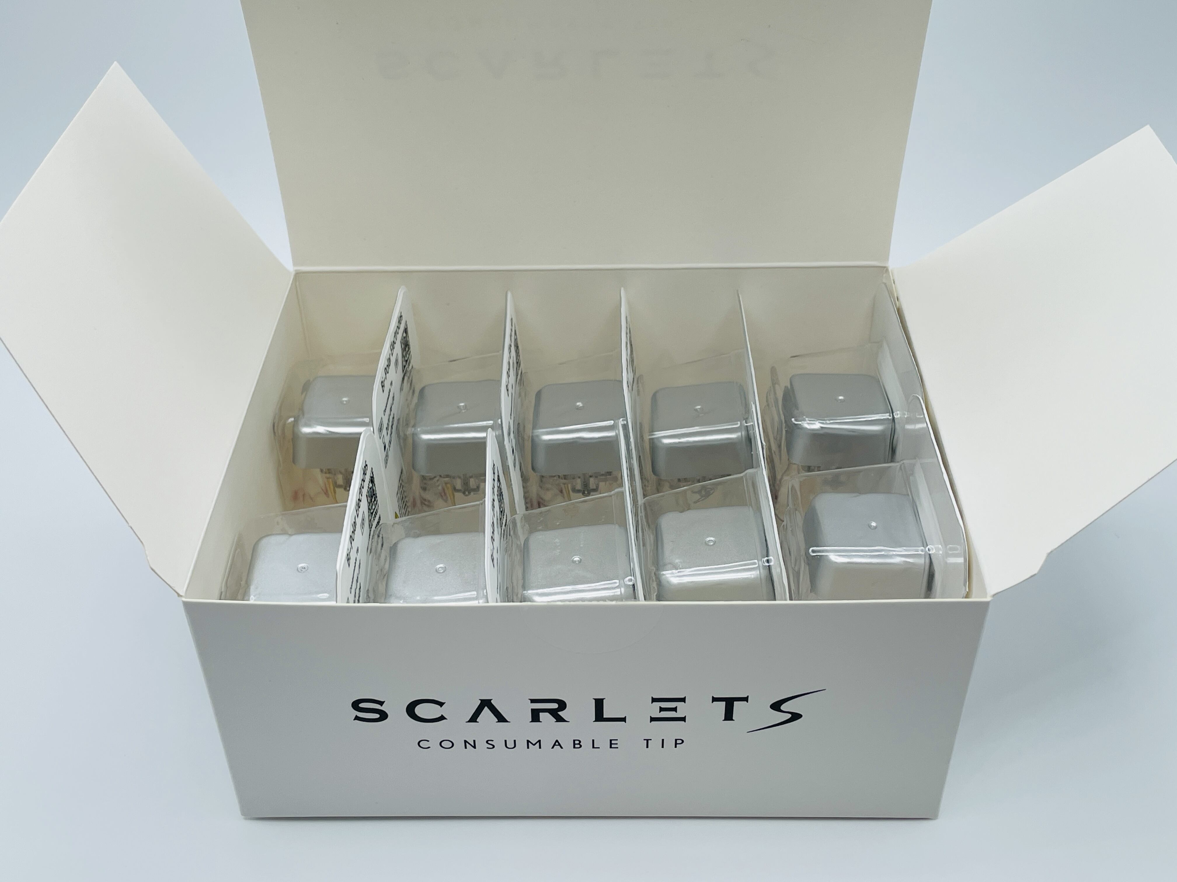 Kartu mikroneedling rf Scarlet S 25 pin, ujung elektroda Bi-polar