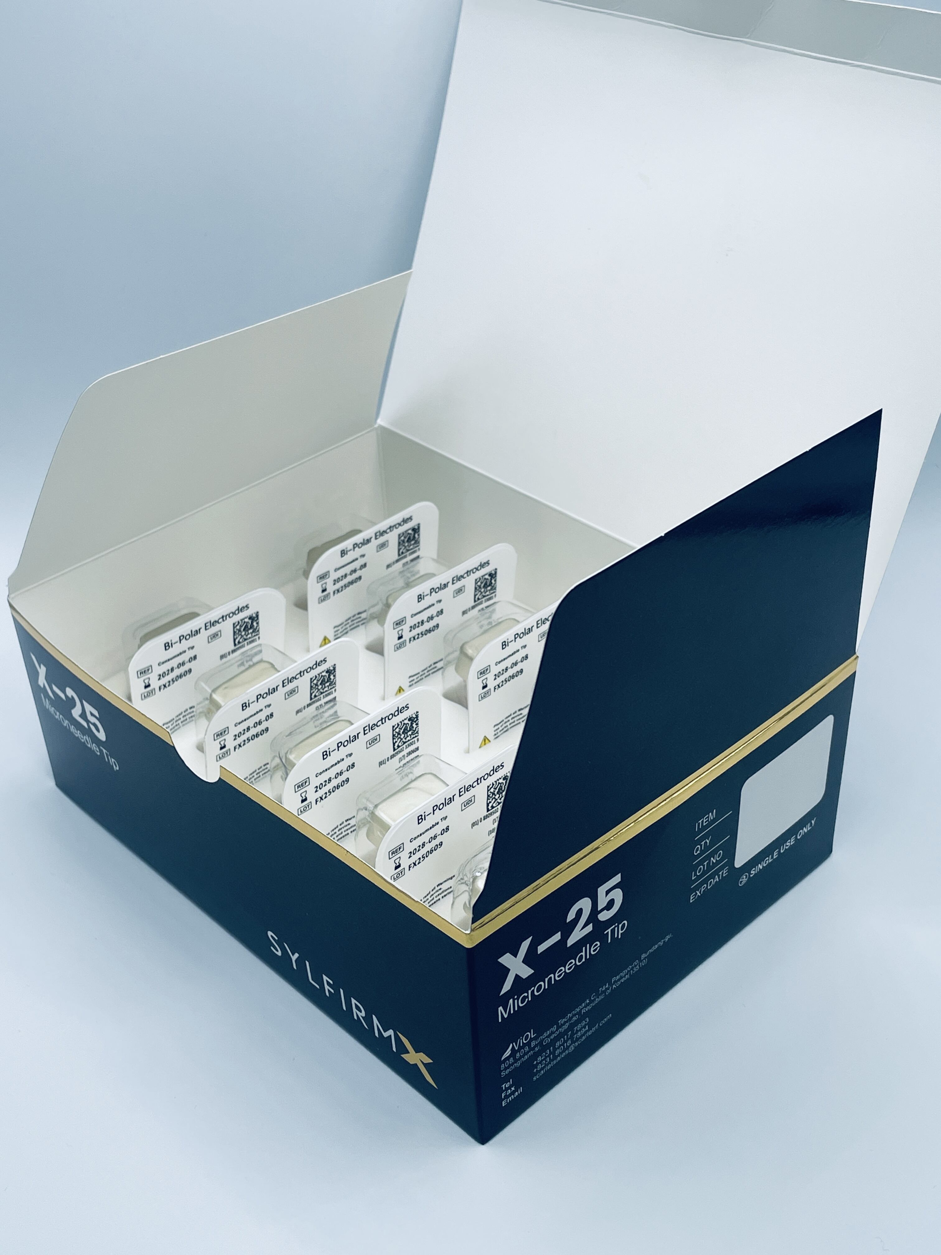 Kartu Sylfirm X X-25 ujung mikroneedling rf Sylfirm X ujung elektroda bipolar