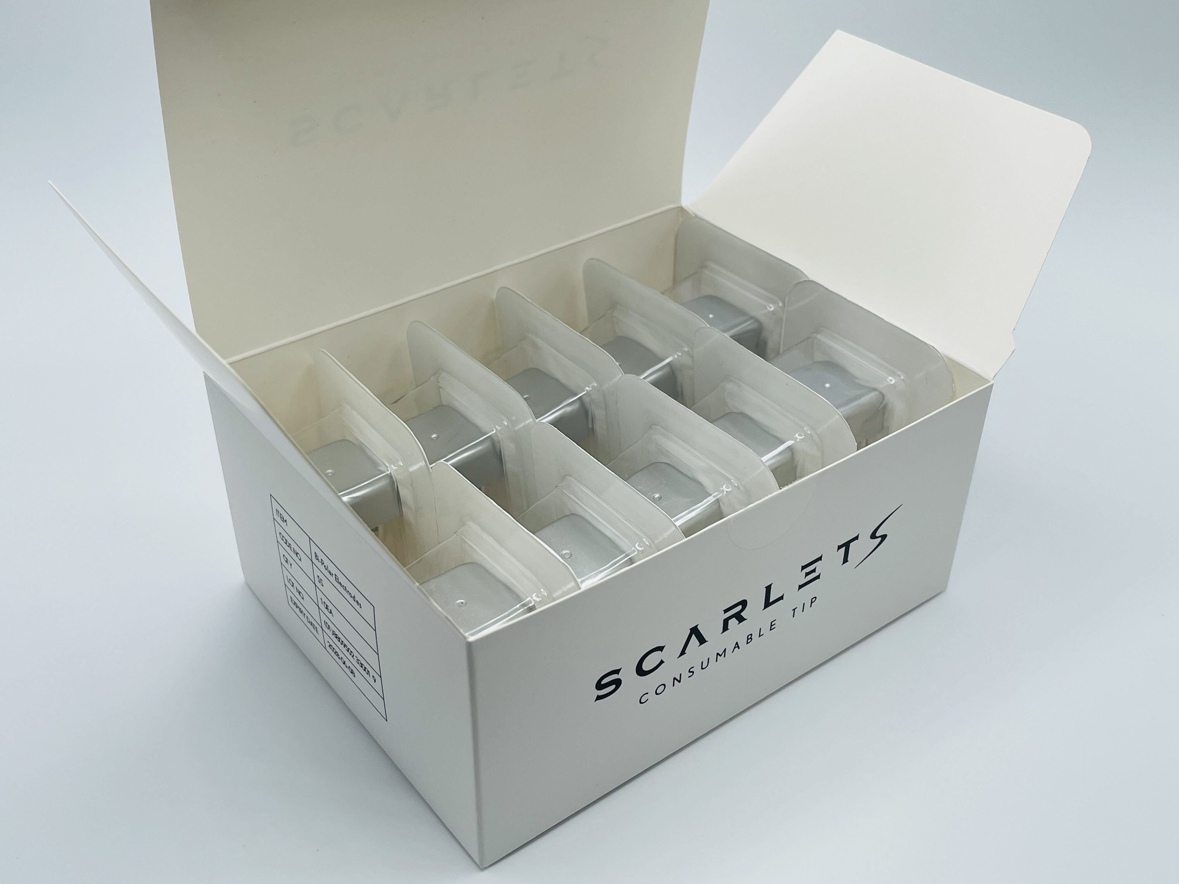 Kartu mikroneedling rf Scarlet S 25 pin, ujung elektroda Bi-polar