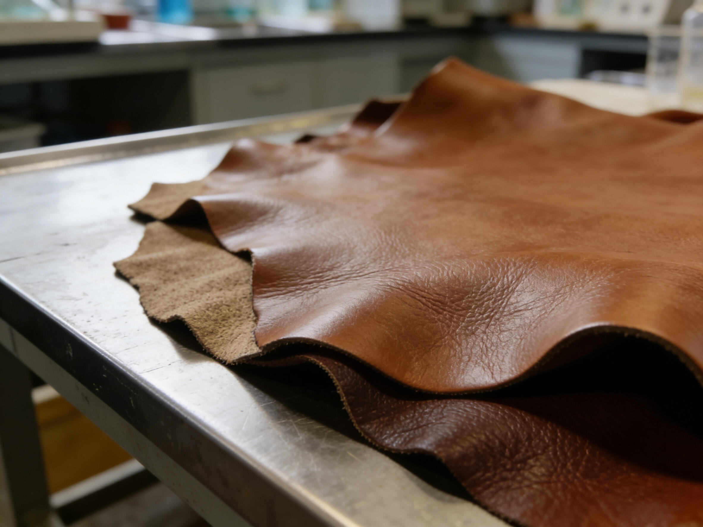 What Are the Chemical Reactions Involving Basic Chromium Sulfate in Tanning?