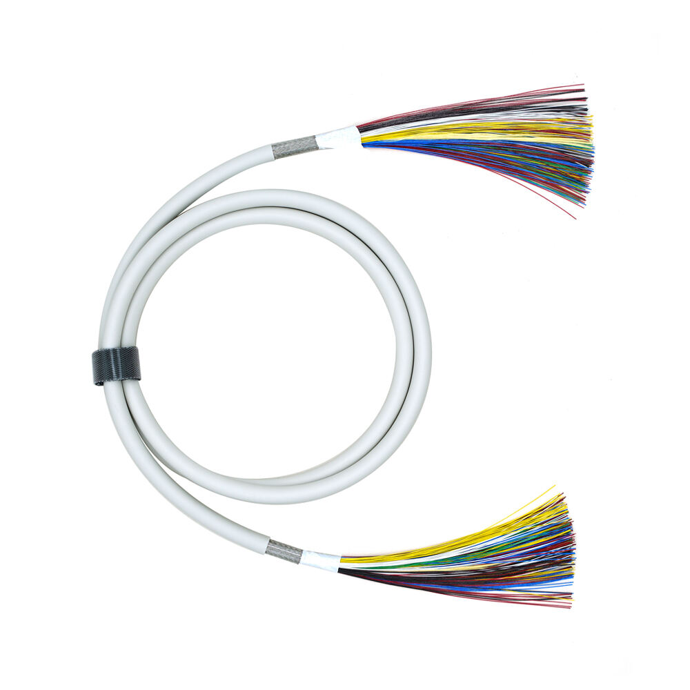 Mini coaxial kabel 256X42AWG OD=8.5mm PVC skinn medisinsk B ultralydssømningskabelong transducerkabel