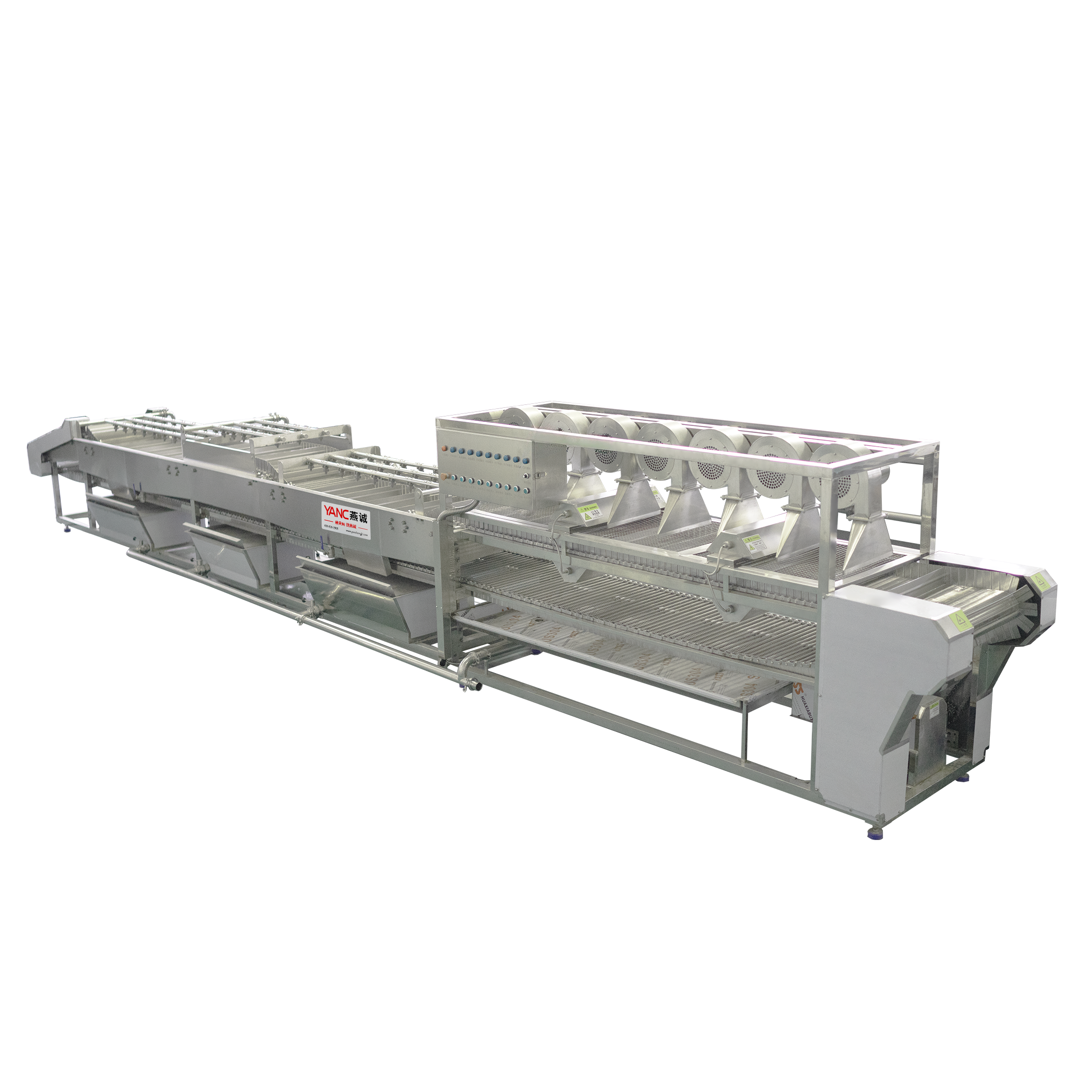 Whole Vegetable Washing and Air-Drying Production Line_YC-ZC9000