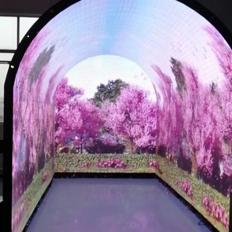 JIUWLDS Customized Fine Pixel Pitch P1.53 Flexible soft LED High Fresh Rate Soft Curving led dispaly screen Module 