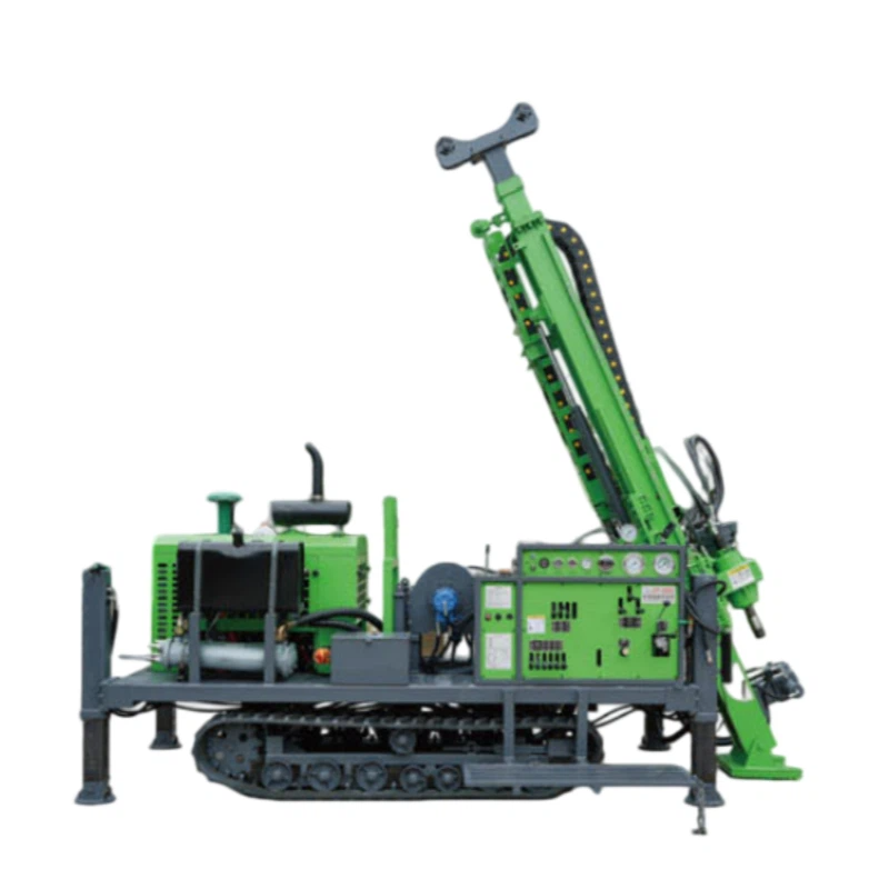 jy 500 rubber crawler type full hydraulic core drilling rig-1