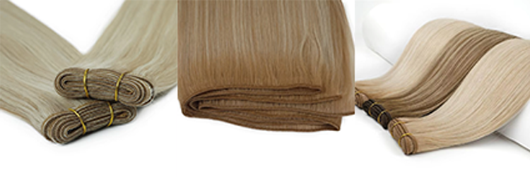 LeShine Wholesale Double Drawn Very Thick End European Blond Human Hair High Quality Blonde LeShine Hair Weft Weave factory