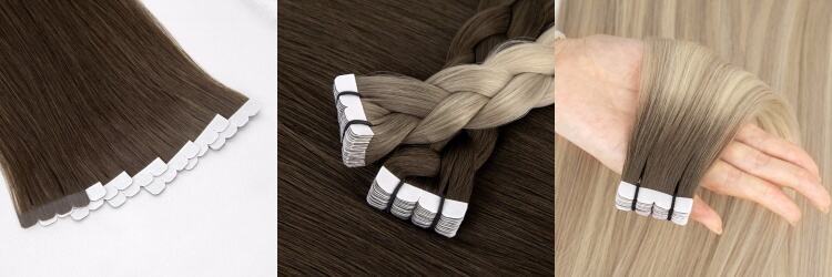 LeShine Invisible Extensions Russian Hair Human Hair Mini Tape Extensions Double Drawn Human Hair Extensions factory