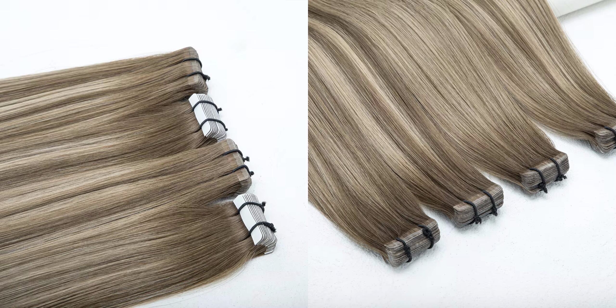 LeShine Aligned Virgin Vietnamese Weft Invisible Tape in Hair Extensions Wholesale Raw Indian Human Hair Tape Extensions details