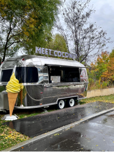 Ready In Stock Fast Shipping 5m/16.4ft Square Food Trailer US Standard Street Mobile Fast Food Truck With Full Kitchen factory