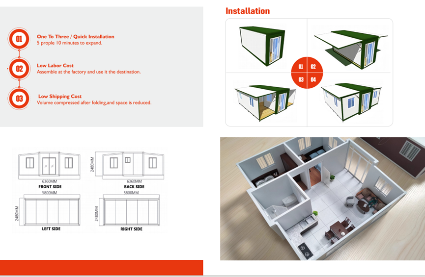 20Ft Folding Prefab supplier