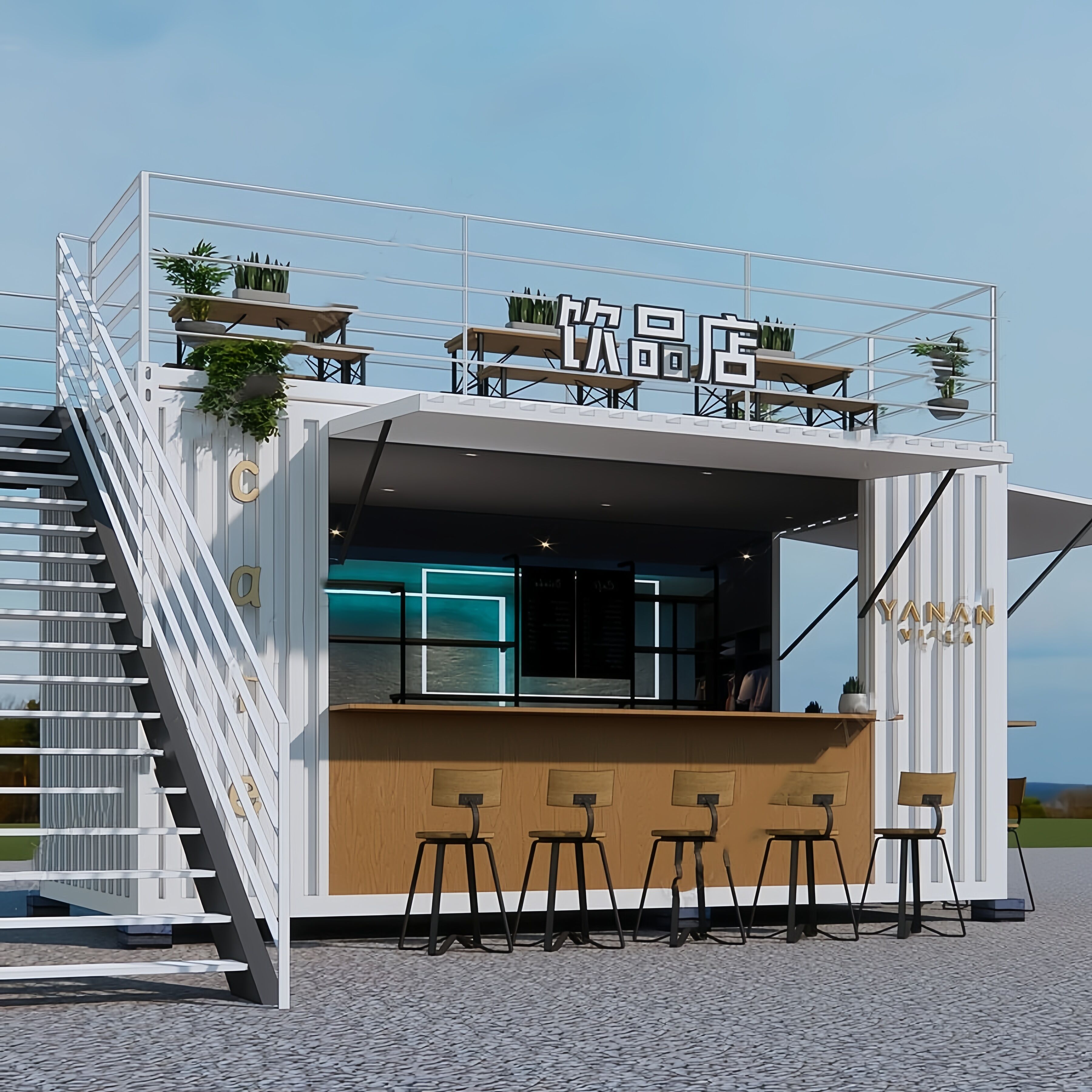 Heavy-Duty Detachable Container house for Single Level Store ...
