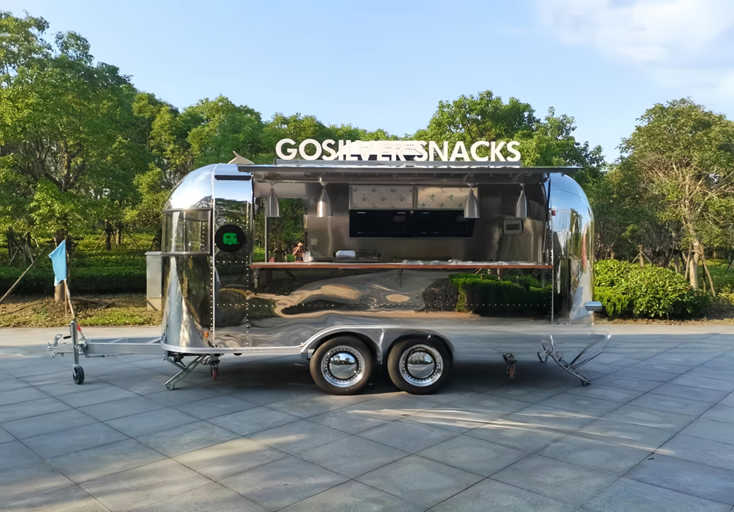 Stainless Steel Coffee Trailer For Sale details