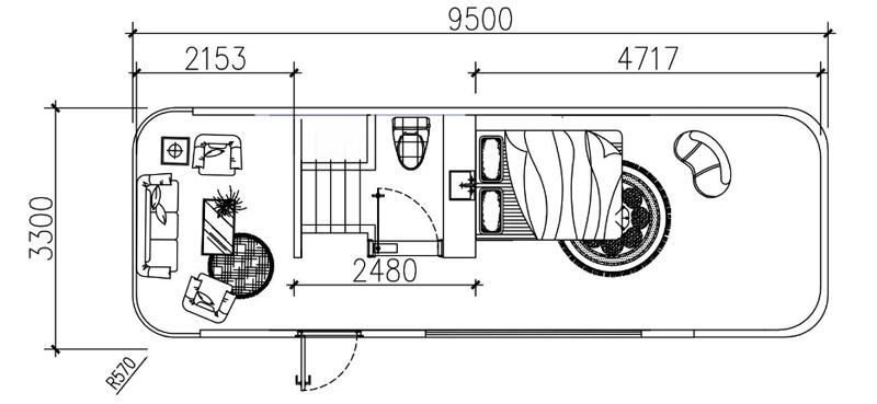 U6 Deluxe en-suite capsule details