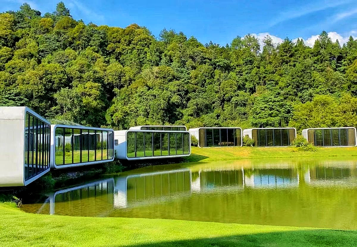 Apple Capsule House - A Smart & Stylish Tiny Home for Modern Living