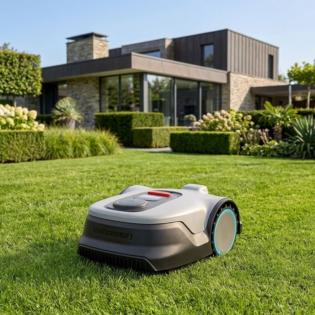 Kesen Battery Cordless Industrial Grade Remote Control Lawn Mower 1000mm Cutting Height Wheeled All-Terrain Self-Propelled Robot