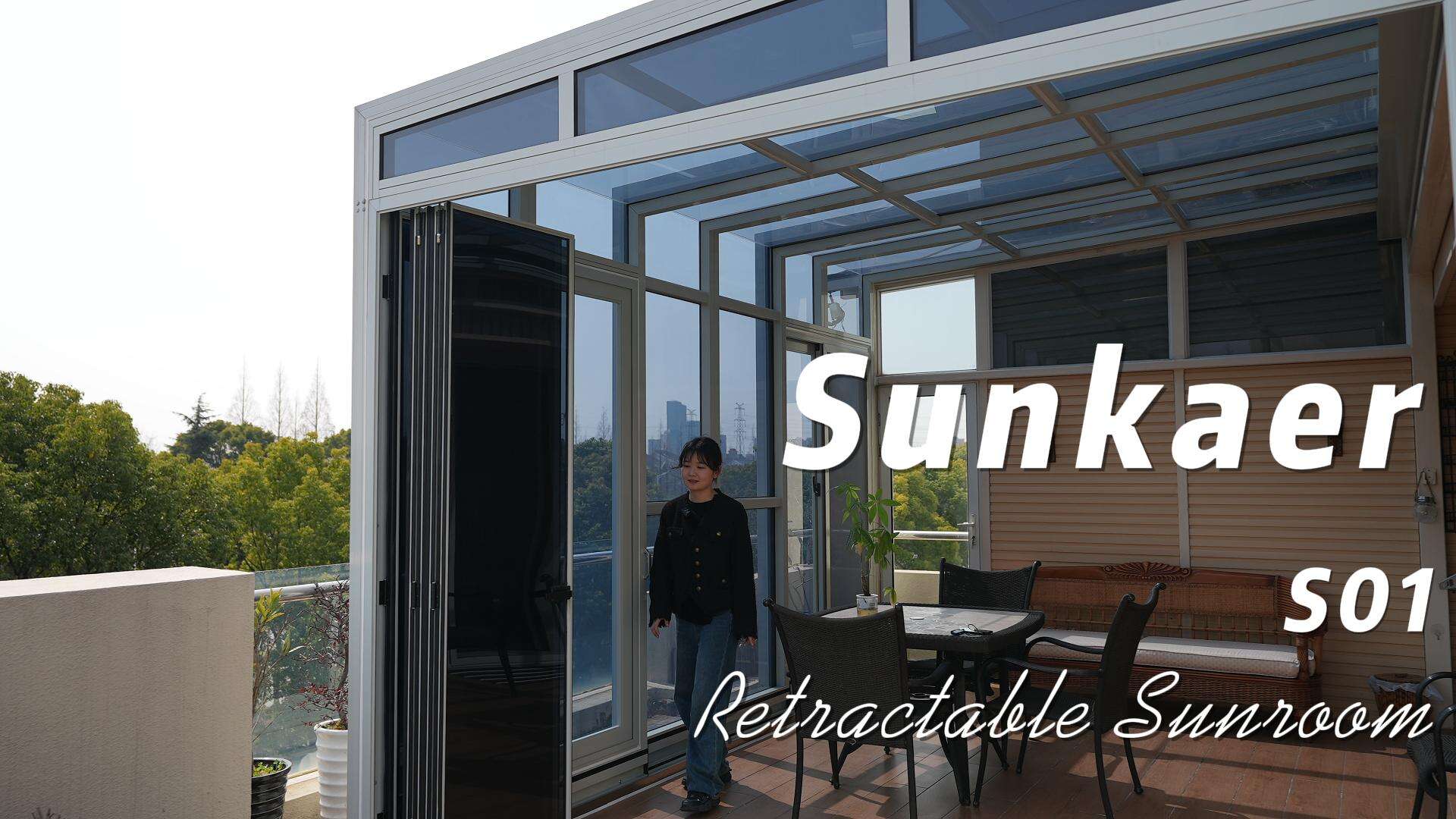 Sunkaer Polycarbonate Retractable Sunroom: Fully Customized Patio Solution