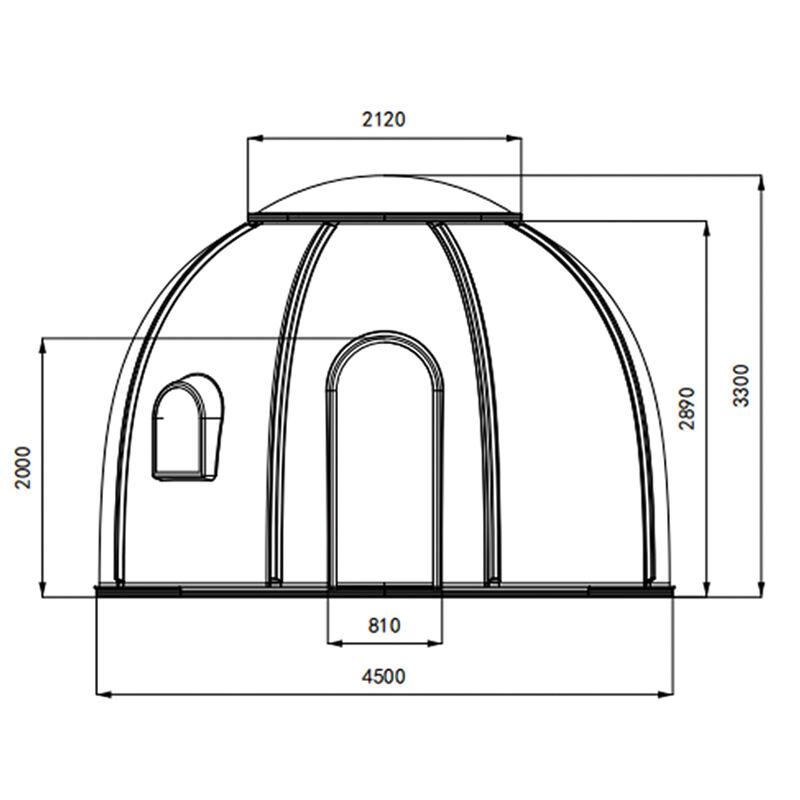 Outdoor Polycarbonate Star Room Igloo Glamping Houses Dome Tent for Hotel