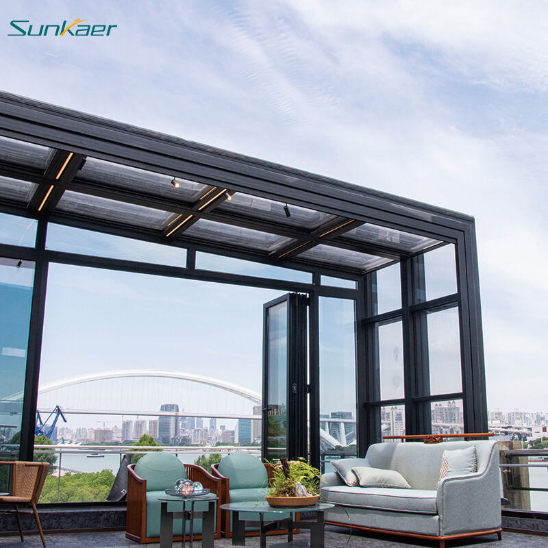 Verwandeln Sie Ihr Zuhause mit vollständig anpassbaren, beweglichen Polycarbonat-Wintergärten von Sunkaer