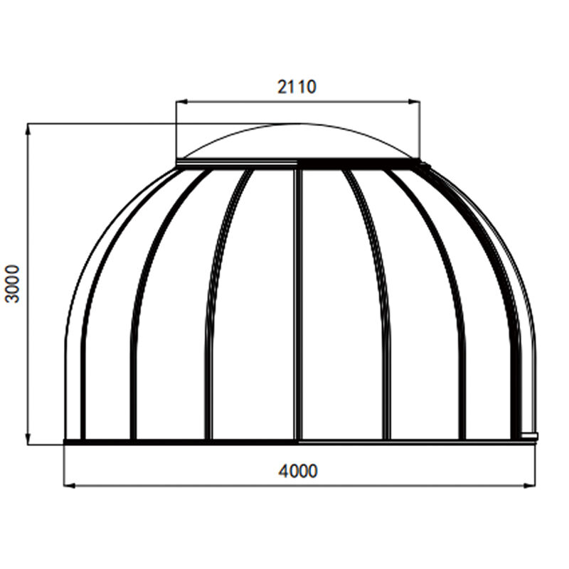 360 Degrees Full Transparency Outdoor Dome Tent  Outdoor Oval House