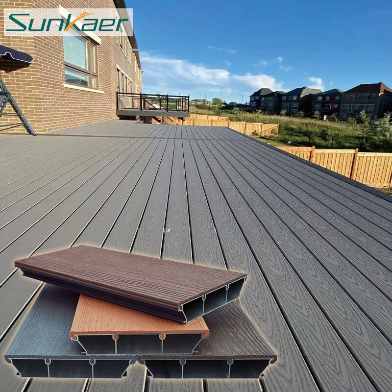 Aluminum Decking Composite Outdoor Flooring for Home Balcony & Courtyard