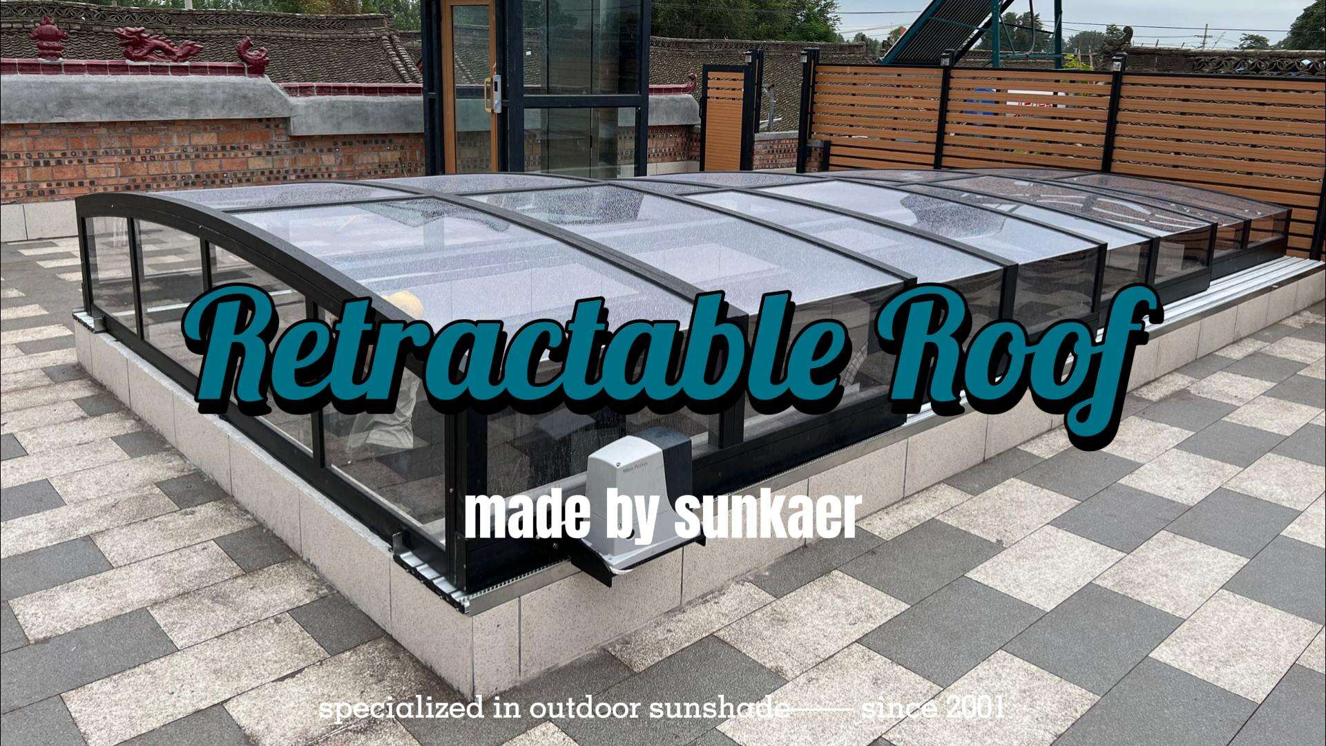 Sunkaer 100% Custom Retractable Roof | Made-to-Measure Outdoor Roofing