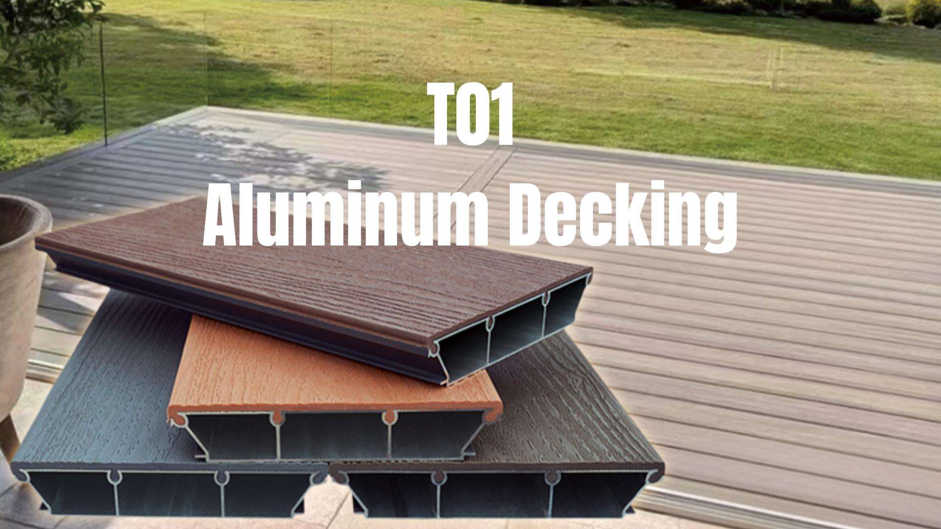 Aluminum Decking Outdoor Flooring for Home Balcony & Courtyard