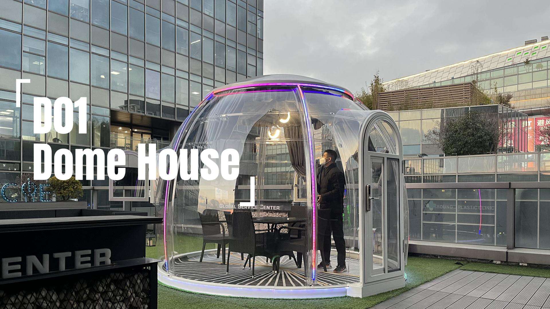 Идеальное мужское убежище / студия йоги / садовая комната: купол Sunkaer в роскошной вилле