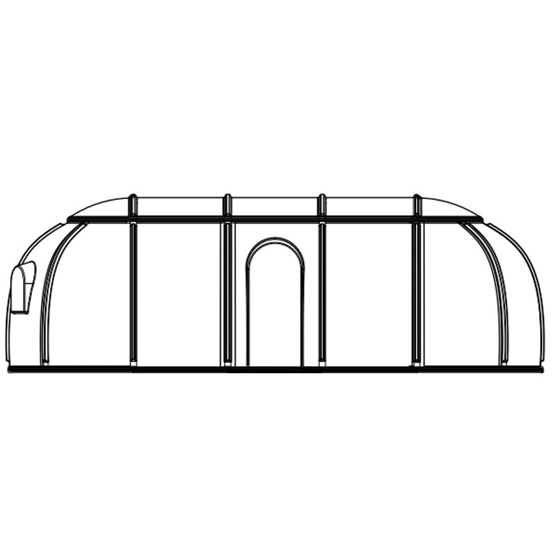 Hotel Transparent Polycarbonate Star House Clear Oval Dome Bubble Room