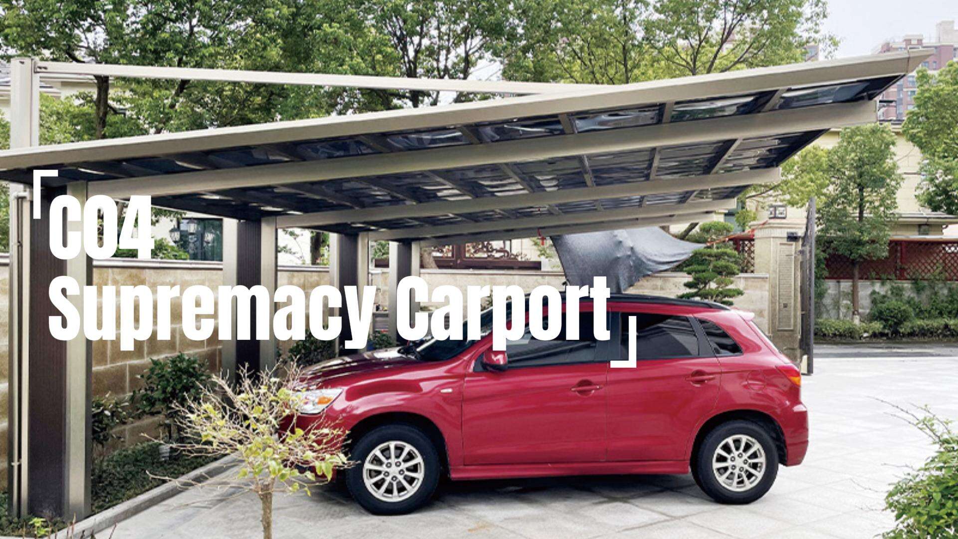 Supremacy Style Aluminum Polycarbonate Car Shed