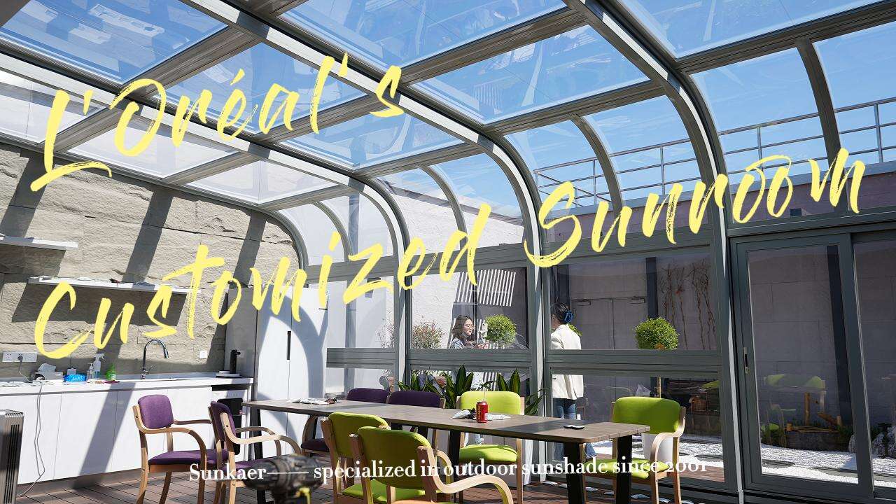 L'Oréal’s Customized Retractable Sunroom by Sunkaer