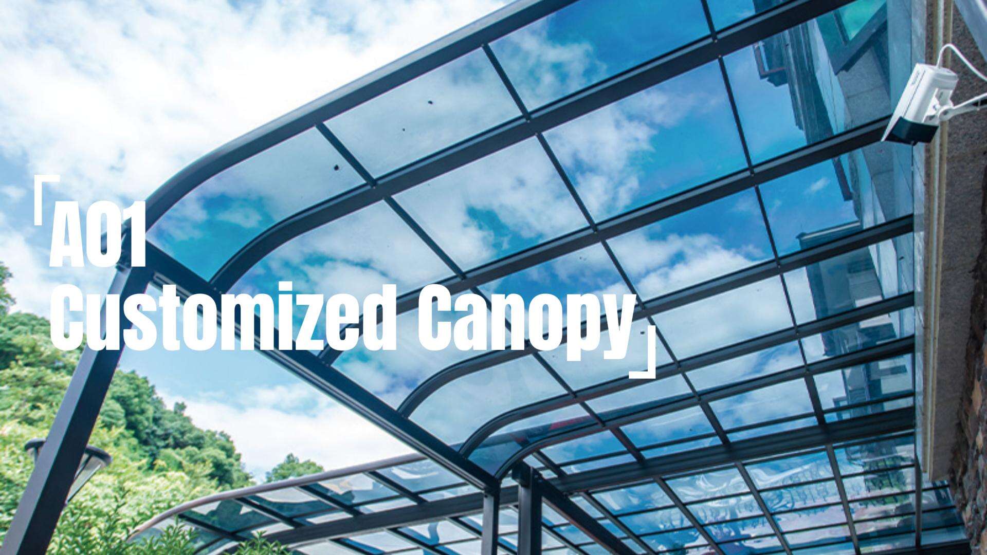 Aluminum Roof Polycarbonate Canopy
