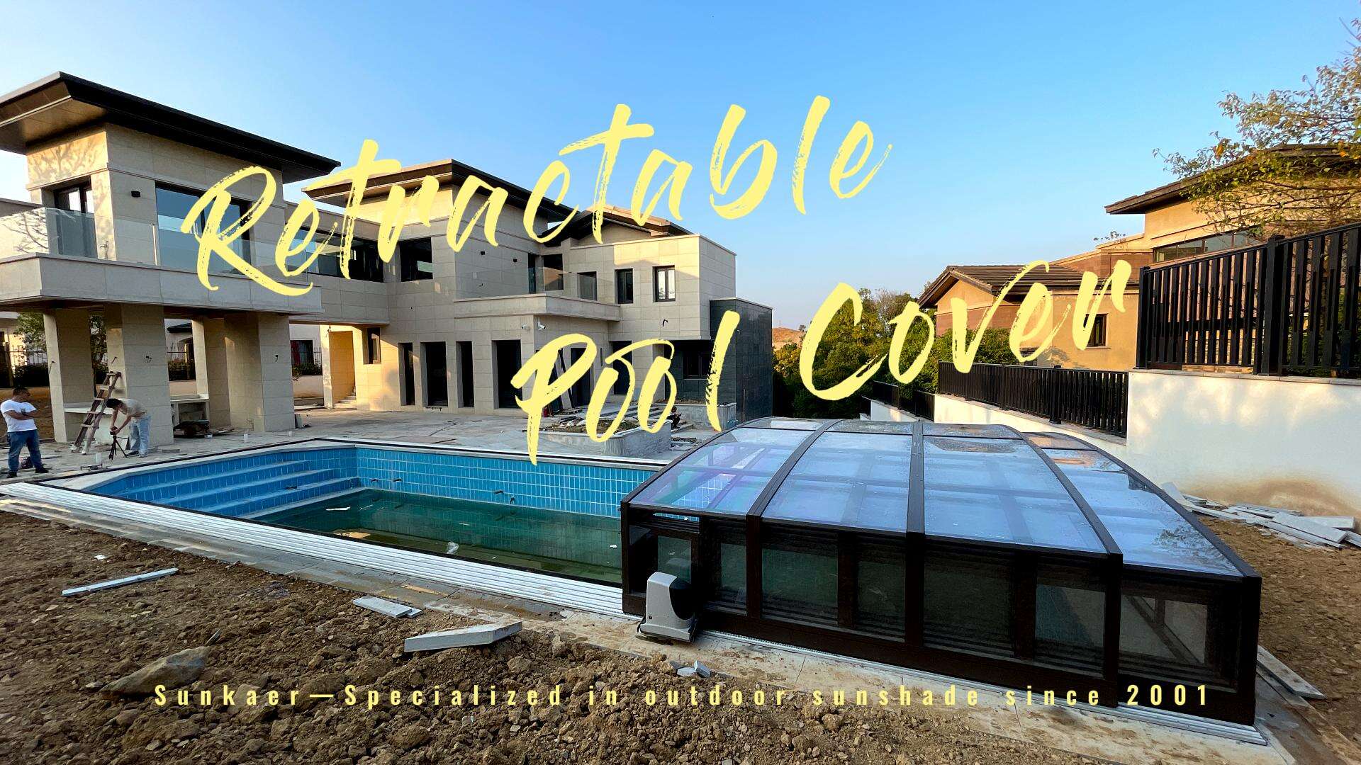 Ultimate Luxury: A Custom Electric Retractable Roof for a Villa Swimming Pool