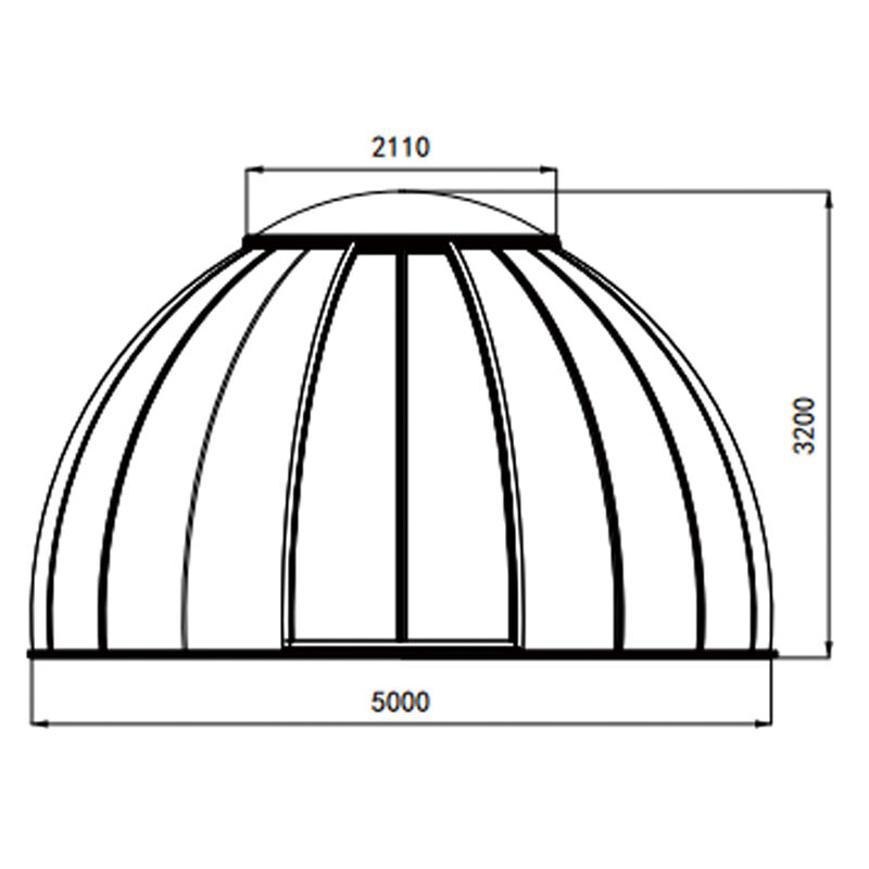 Outdoor Aluminum Bubble Room Clear Dome House for Restaurant
