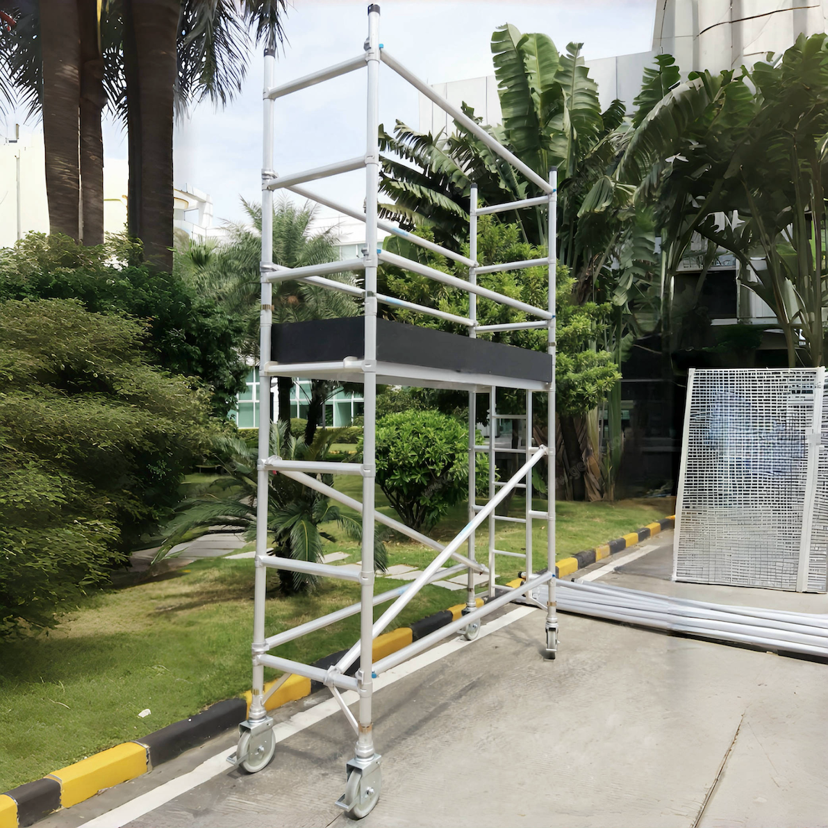 Aluminum Heavy-Duty Scaffolding Mobile Demountable Tower Professional Metal Scaffolding for Construction