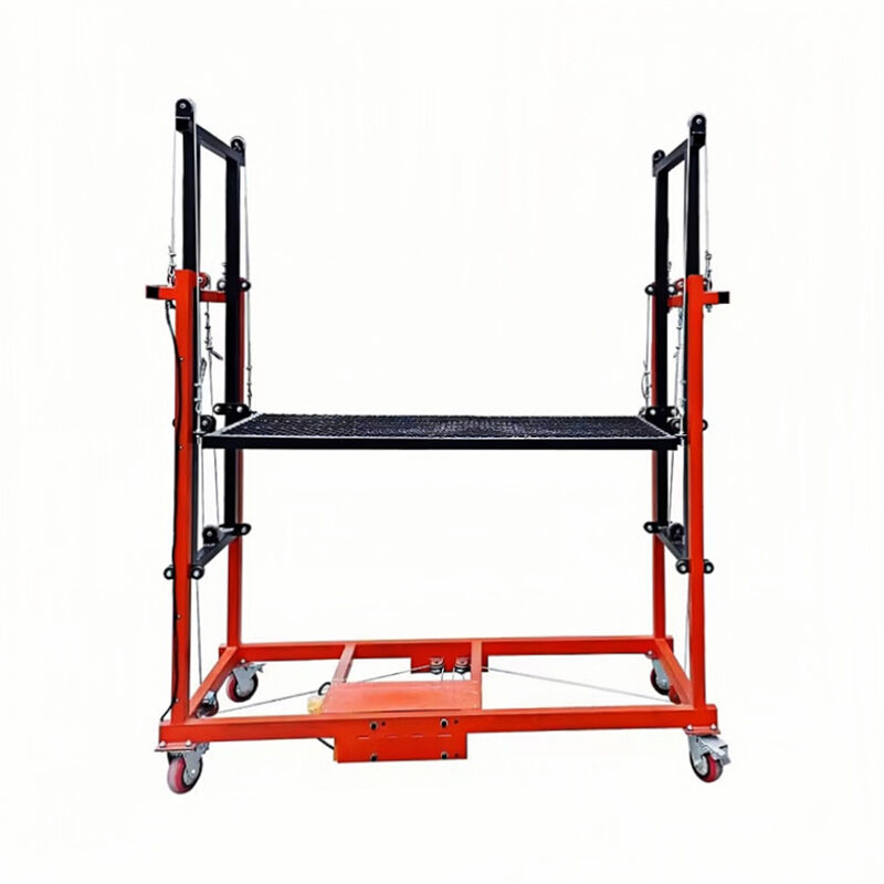 Lift Perancah Listrik 200-500KG, Perancah Listrik Bergerak 110V, Perancah Listrik 6m