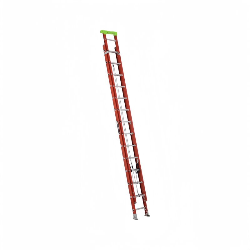 EN131 Red and Yellow FRP Ladder Fiberglass Extension Ladder