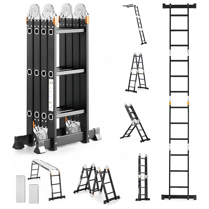 折り畳み式梯子   アルミ製 アルミ製折りたたみ階段｜工場・倉庫用備品｜収納保管什器から