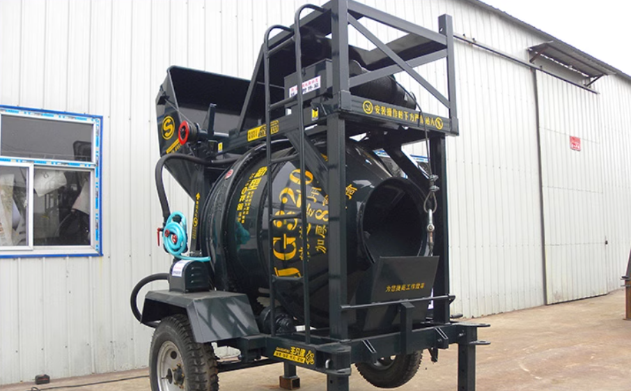 JZC Mała Domowa Konstrukcja Dieselowa Ladder Type Drum Cement Concrete Mixer z Chin do Sprzedaży