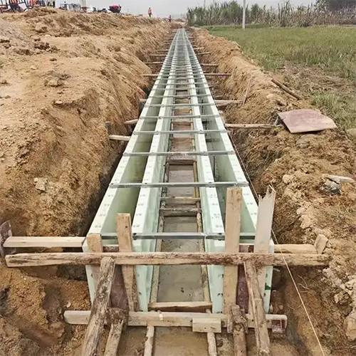 Concrete pouring of drains