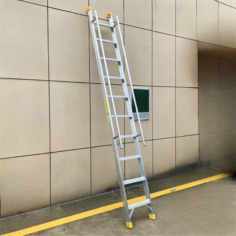 3 Section Domestic Extension Ladder Home Climbing Roof Tool Lightweight