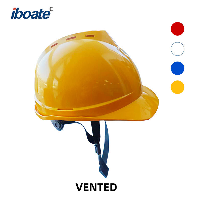 کلاه ایمنی صنعتی سری VS iboate | استاندارد ANSI Z89.1 کلاس C/E، استاندارد EN397 | ساختار از جنس ABS/HDPE، برای ساختمان‌سازی و معدن
