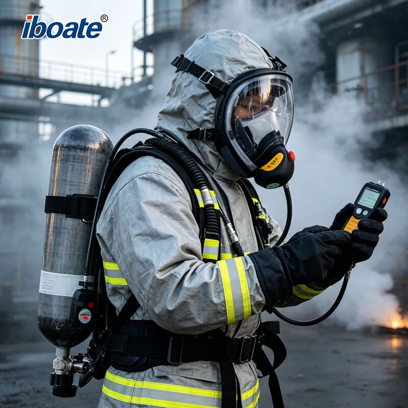 Iboate SK-RHZK SCBA Self-Contained Positive Pressure Air Respirator - Fire-Resistant Emergency Breathing PPE manufacture