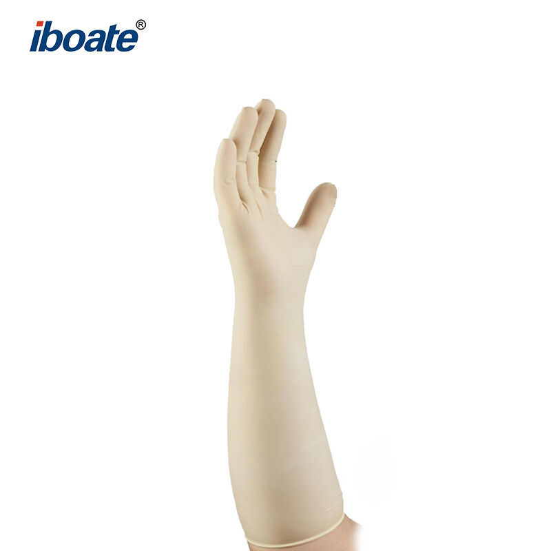 Iboate W615 Wegwerp Natuurlike Rubber Chemiespatsuie – 400 mm 3-Laag Beskermende Handskoene