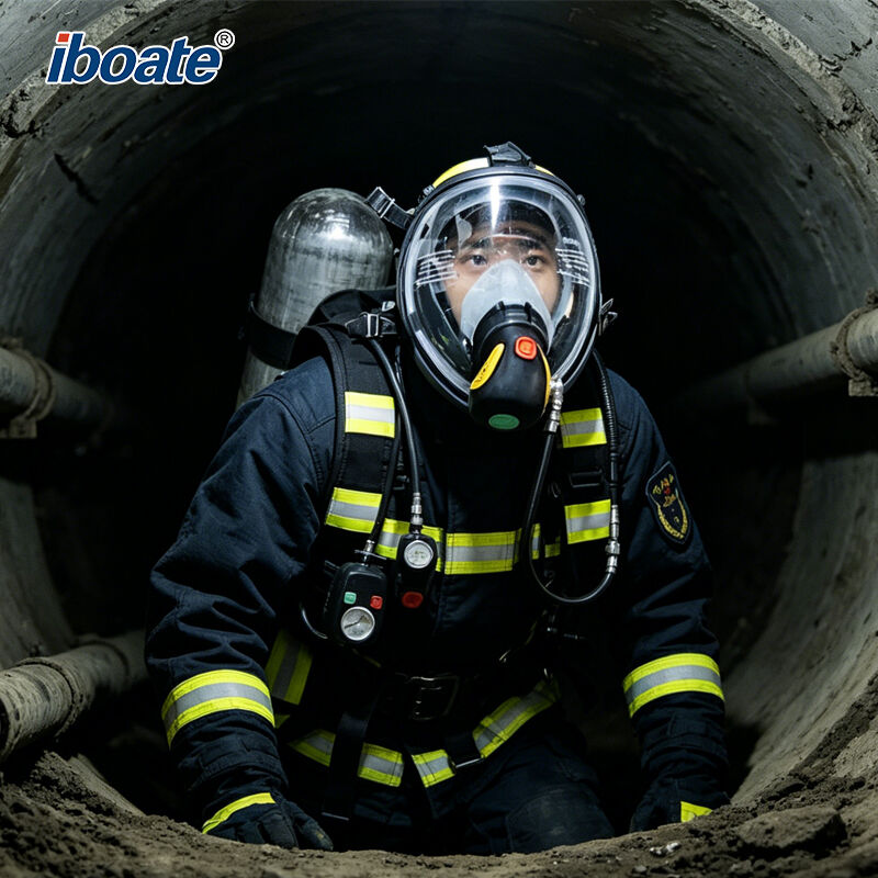 Iboate SK-RHZK SCBA Self-Contained Positive Pressure Air Respirator - Fire-Resistant Emergency Breathing PPE factory