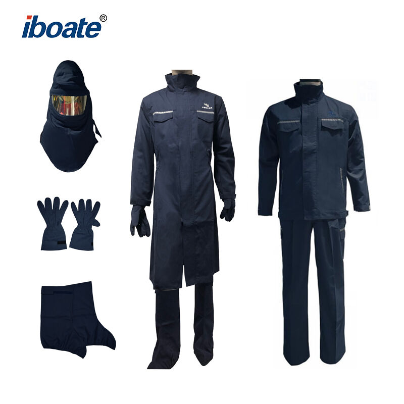 Iboate Level IV 41cal/cm² Arc Flash Protection Full Kit - ASTM Compliant Electrical Safety PPE Set