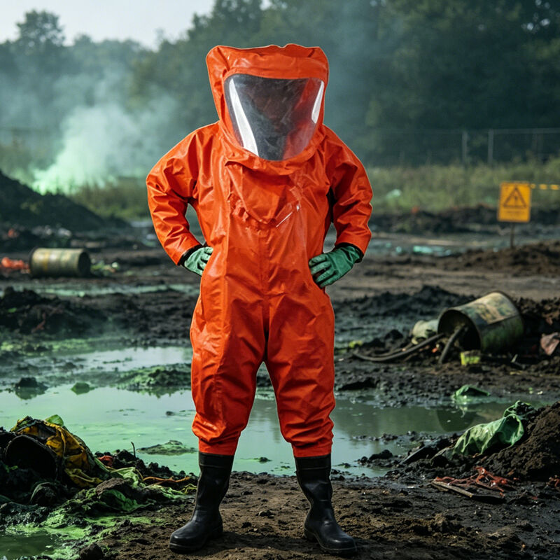 Iboate K80 Chemical Protective Suit - Flame-Resistant PVC-Coated Full-Body Hazmat Suit factory