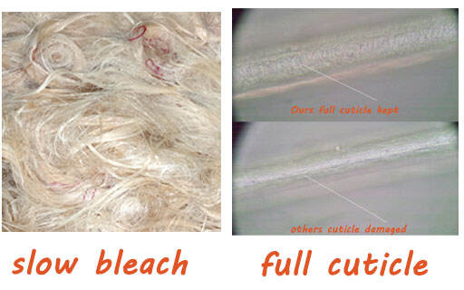 Slow bleaching hair care, long-lasting and durable